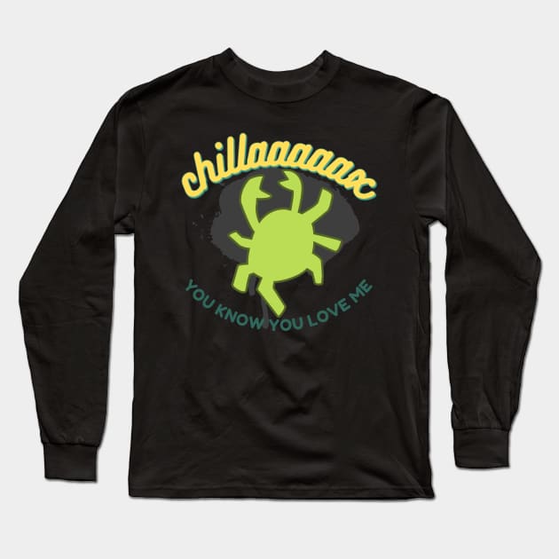 Sonny green crab Long Sleeve T-Shirt by monoblocpotato